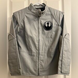Children’s Gray Star Wars Jacket with Rebel Alliance Logo Sz 7/8 Disney Store